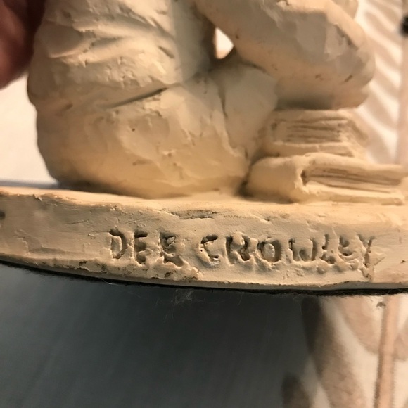 Austin Sculpture Dee Crowley Rare Book Worm Boy Statue - Picture 8 of 9